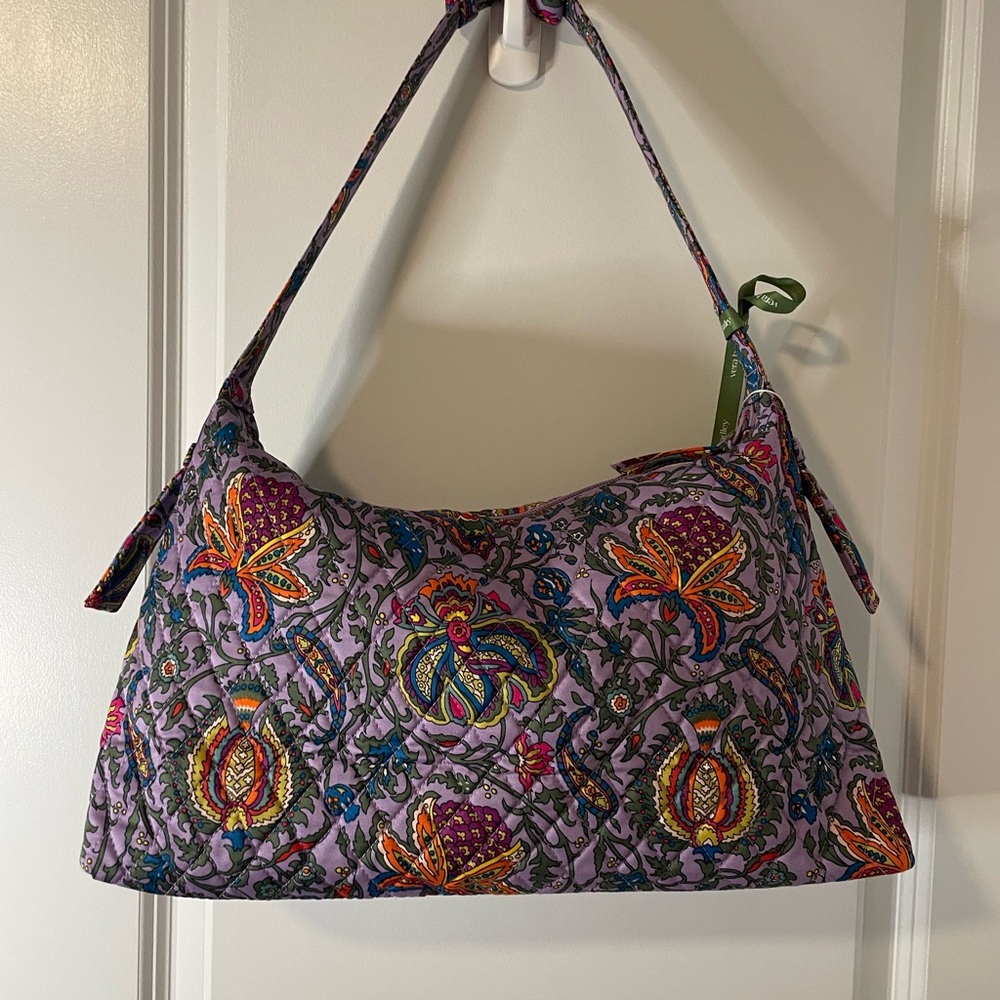 Vera Bradley Womens Premium Cotton Marcelle Shoulder Bag, Marrakesh, One Size